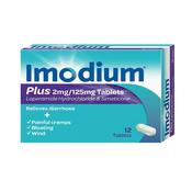 Imodium Plus Tabs 12Pk