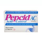 Pepcid AC Tablets 12 Pack - Heartburn, Indigestion, Excess Acid Relief - Easy to Swallow