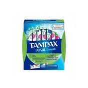 Tampax Pearl Compak Super Tampons 18 Count - Size S - Our No.1 for Comfort, Protection & Discretion - Fragrance-Free, MotionFit, LeakGuard Braid, OEKO-TEX Certified