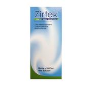 Zirtek 1mg/ml Oral Solution 200ml Cetirizine for Allergy Relief