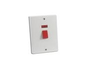 Powermaster 45A 2 Gang Switch C/W Neon Indicator image