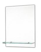 Tema Bevelled Rectangular Mirror With 1 Shelf 50 X 40CM image