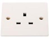 Powermaster 1 Gang Unswitched Socket image