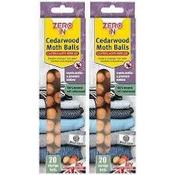 Zero In Cedarwood Clothes Moth Repellers - 20 Balls image