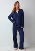 Triumph Amourette Jacquard Pyjama Set, Navy image
