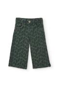 Tuc Tuc Mini Girl Animal Print Wide Leg Trouser, Green image