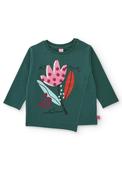 Tuc Tuc Mini Girl Floral Long Sleeve Top, Green image