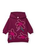 Tuc Tuc Mini Girl Floral Jumper Dress, Wine image