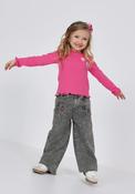 Tuc Tuc Mini Girl Heart Embroidery Jeans, Grey image