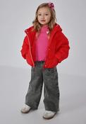 Tuc Tuc Mini Girl Padded Coat with Hood, Red image