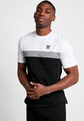 11 Degrees Play Hard Neo Triple Panel T-Shirt, White Multi image