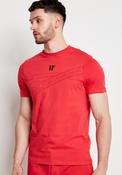 11 Degrees Zigzag Text Detail T-Shirt, Goji Berry Red image