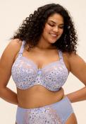 Elomi Morgan Wired Print Bra, Blue image