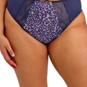 Elomi Lucie High Leg Print Brief, Navy