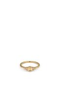 24Kae Square Magic Stone Ring, Gold