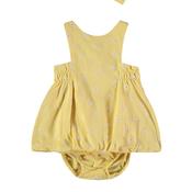 Babybol Baby Girl Daisy 3 Piece Dress Set, Yellow