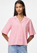 Pieces Apia Linen Blend Short Sleeve T-Shirt, Pink image