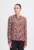 Ichi Rosalie Floral Print Blouse, Multi Flower image