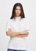 Ichi Mafa Short Sleeve Sweater, Cloud Dancer image