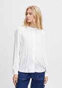 Ichi Gemano Frill Trim Blouse, Cloud Dancer image