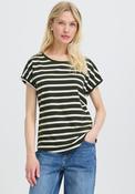 B.Young Stripe Pattern T-Shirt, Green image