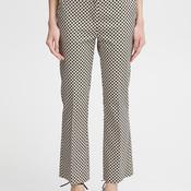 B.Young Decka Straight Leg Cropped Print Trousers, Humus Mix