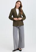 B. Young Notched Collar Single Breasted Blazer, Green image