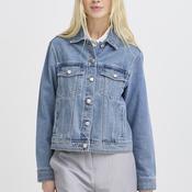 b.young Kerina Buttoned Denim Jacket, Blue image
