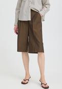 B.Young Danta Wide Leg Long Shorts, Brown image