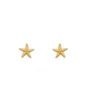 24Kae Starfish Stud Earrings, Gold