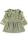 Babybol Baby Girl Chic Wild Top and Dress Set, Green image