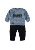 Babybol Baby Boy Bear 2 Piece Tracksuit, Blue image