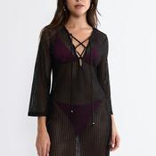 Triumph Beach MyWear Crochet Cover Up, Black