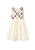 Zippy Girls Crochet Sleeveless Dress, Cream image
