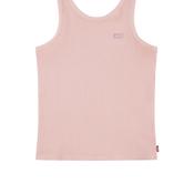 Levi’s Girls Sleeveless Ribbed Tank Top, Pink