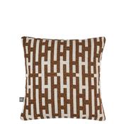 Scatter Box Hugo Maze Detail Cushion 43x43cm, Cognac