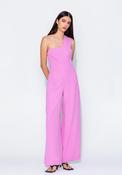 Kameya One Shoulder Wide Leg Jumpsuit, Pink image