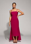 Moskada Cecilia Taffeta Bow Tie Back Midi Dress, Red image