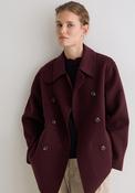 Yerse Mapi Wool Blend Short Coat, Brown image