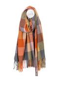 Peace Of Mind Esme Check Print Scarf, Grey Multi image