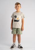 Hashtag Mini Boy Costa Rica Tee and Short Set, Taupe image
