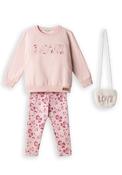 Ebita Mini Girl Love Sweater and Legging Set, Pink image
