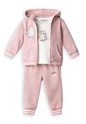 Ebita Baby Girl Dream 3 Piece Tracksuit, Pink image