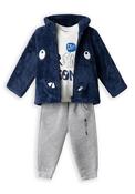Hashtag Baby Boy Dino 3 Piece Tracksuit, Navy image
