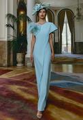 Giorgio Jo Corsage Detail Longline Top and Trouser Set, Verde Agua image