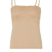 Gaspe Lace Detail Cami Top, Beige image