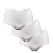 My Basic 3 Pack Cotton Midi Brief, White image