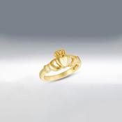 9 Carat Gold Collection Claddagh Ring, Gold image
