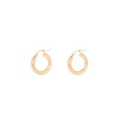 9 Carat Gold Collection Creole Hoops, Gold image