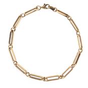 9 Carat Gold Paperlink Bracelet, Gold image